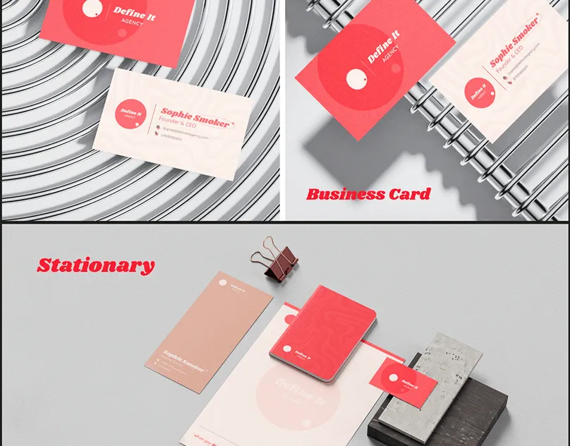 Brand identity stationery